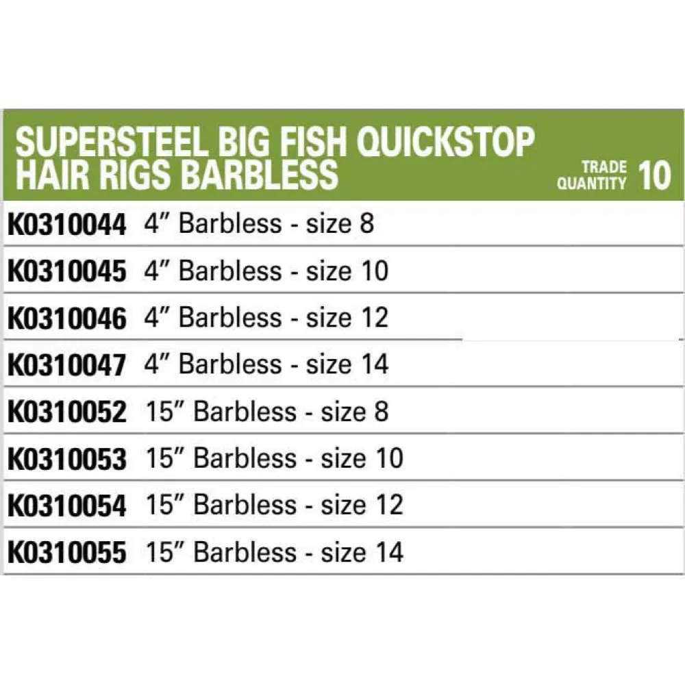 KORUM Big Fish Barbless Leader 4 Cm 4 KORUM Big Fish Barbless Leader 4 Cm - Image 2