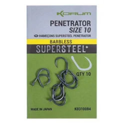 KORUM Penetrator Barbed Single Eyed Hook 7 KORUM Penetrator Barbed Single Eyed Hook -Korum korum penetrator barbed single eyed hook 2
