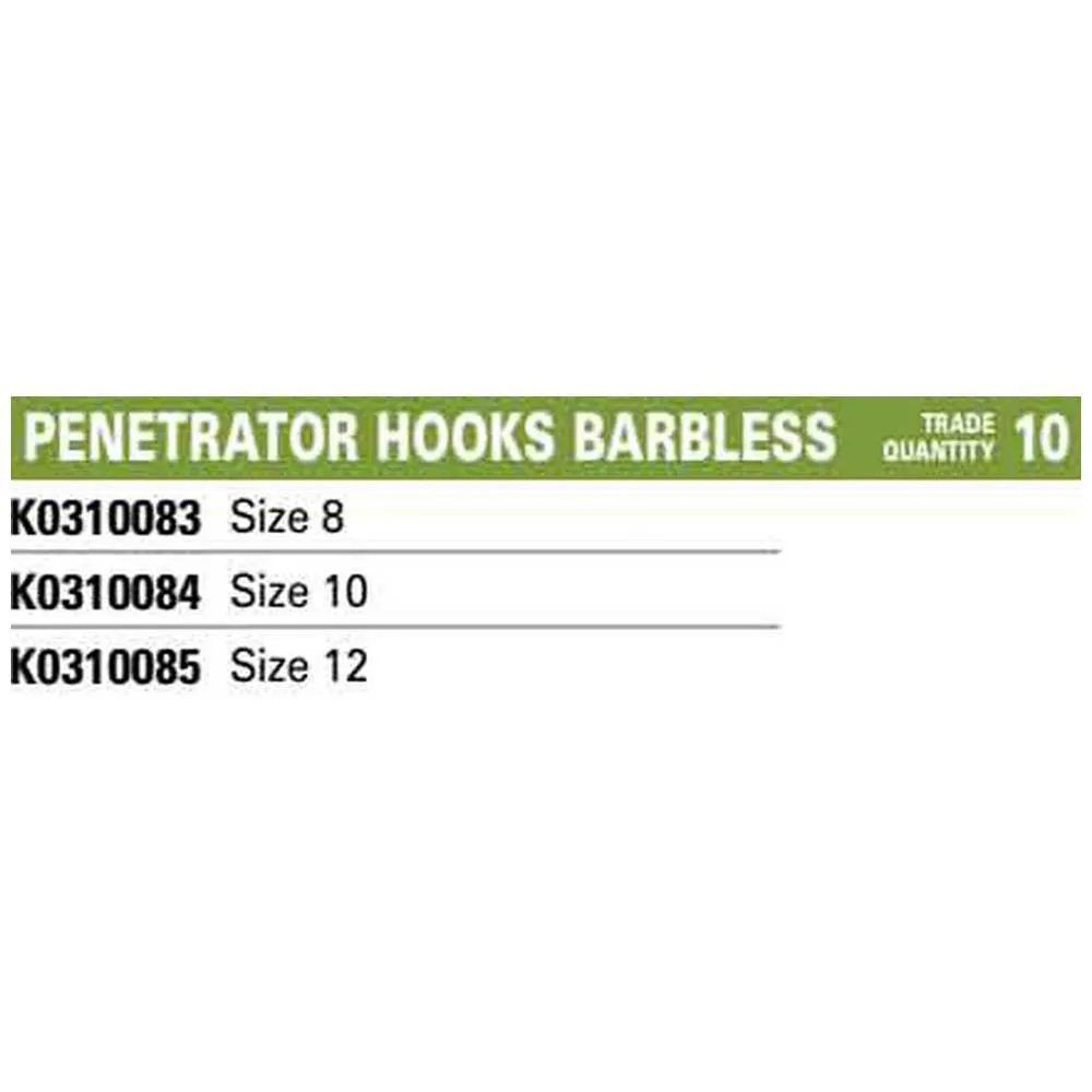 KORUM Penetrator Barbless Single Eyed Hook 4 KORUM Penetrator Barbless Single Eyed Hook - Image 2