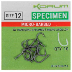 KORUM Xpert Specimen Barbless Single Eyed Hook -Korum korum xpert specimen barbless single eyed hook 3